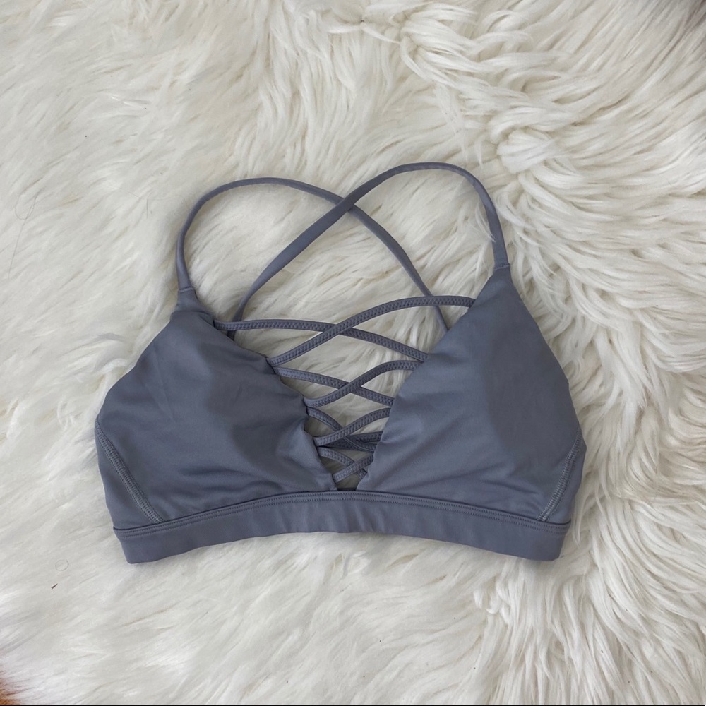 strappy sports bra